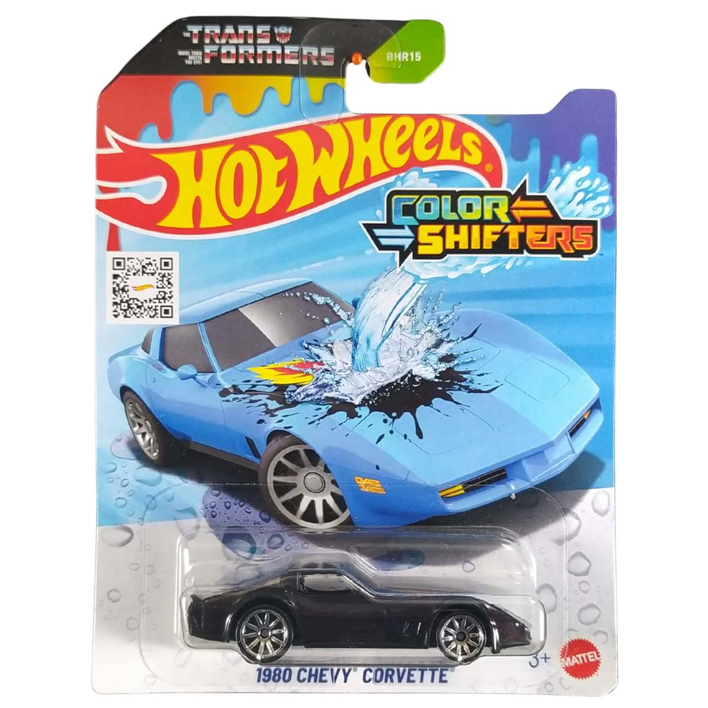Hot Wheels: 1980 Chevy Corvette auto giocattolo cambia colore 1/64 - Mattel