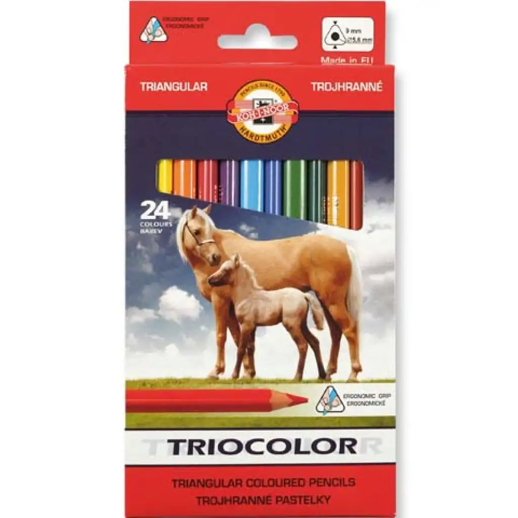 ICO: Koh-I-Noor 3144 Triocolor matite colorate set da 24 pezzi