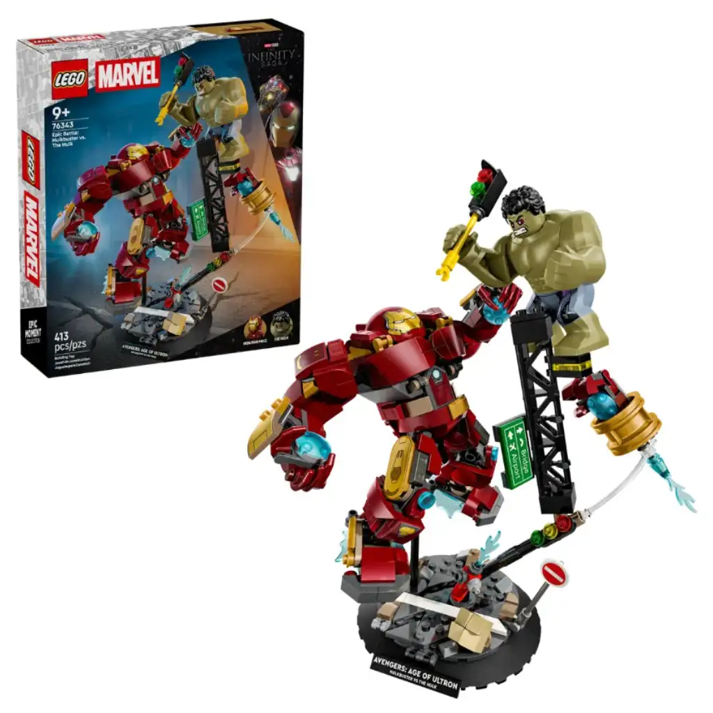 LEGO® Marvel: La gigantesca battaglia tra Hulkbuster e Hulk (76343)