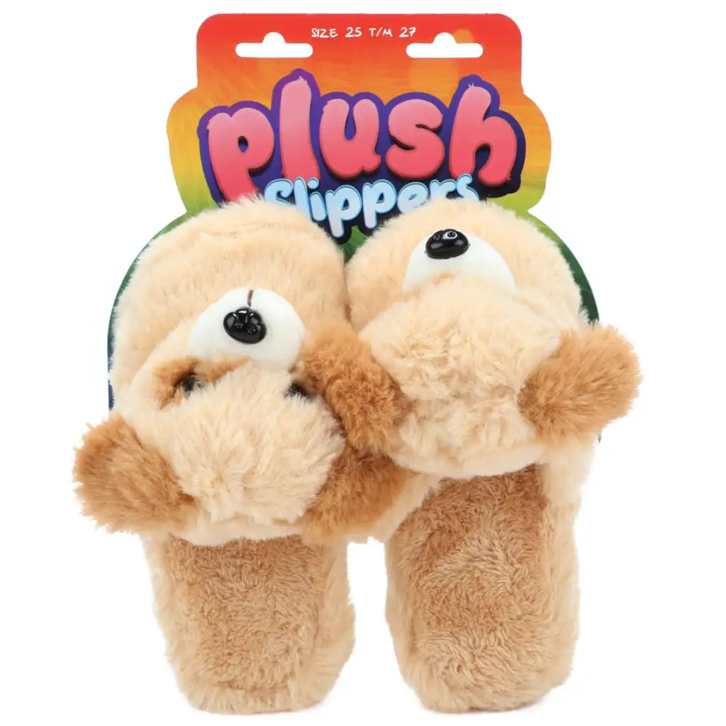 Pantofole peluche a forma di cagnolino, taglia 25-27