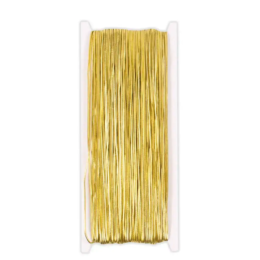 PlayBox: Corda elastica color oro in rotolo da 50 metri con spessore di 1 mm