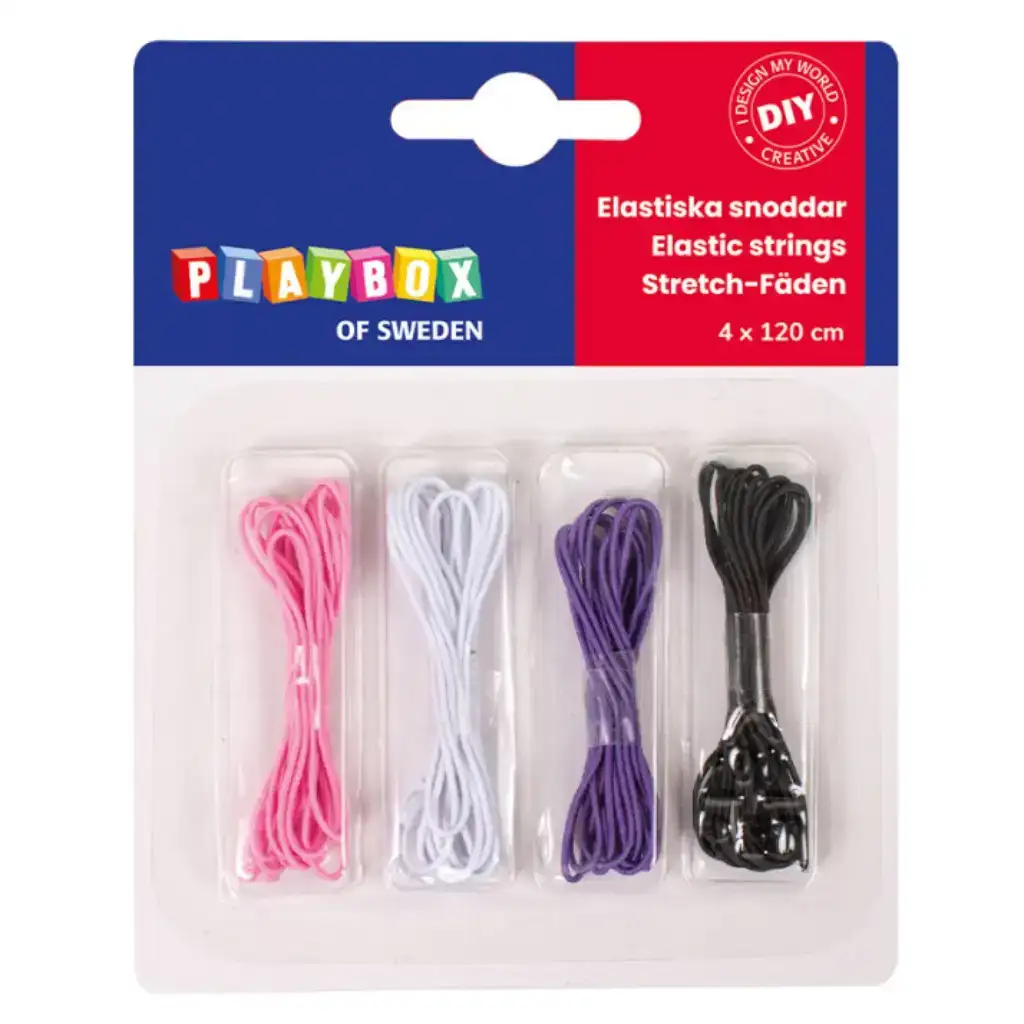 PlayBox: Corde elastiche con spessore di 1 mm in 4 varianti di colore