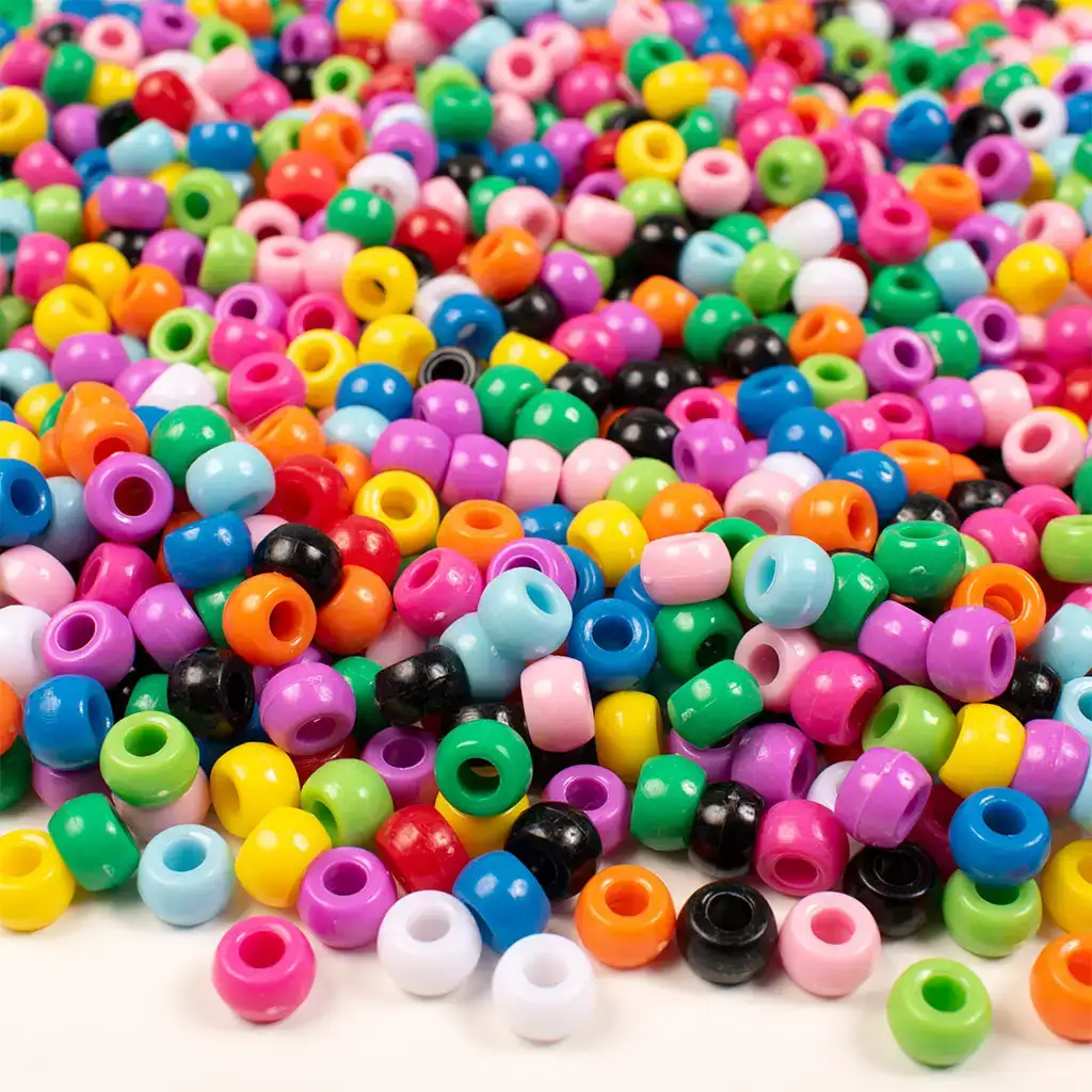 PlayBox: Perline colorate a forma di cilindro colori base confezione da 1000 pezzi