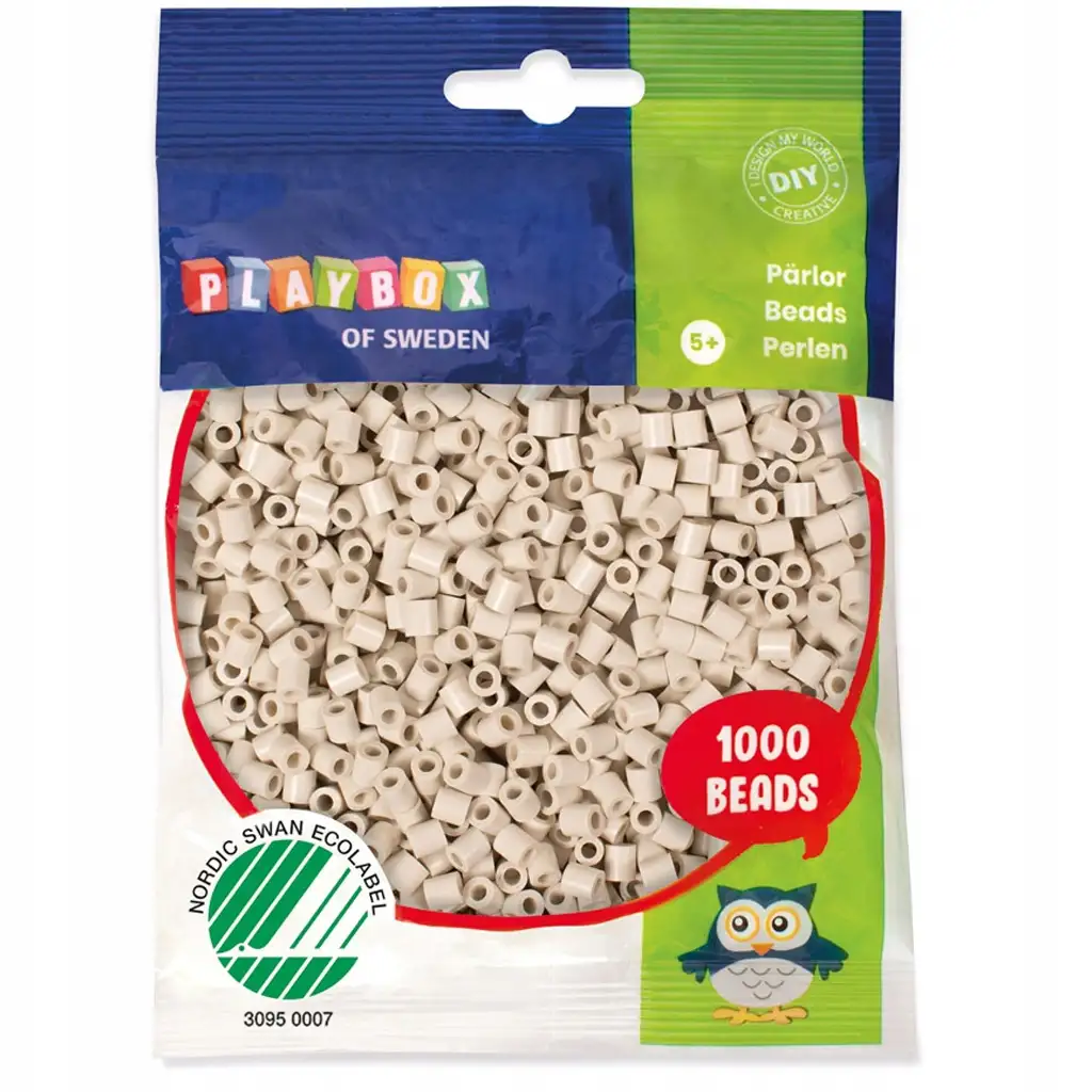 PlayBox: perline MIDI termoadesive da 5 mm, confezione da 1000 pezzi, colore marrone chiaro