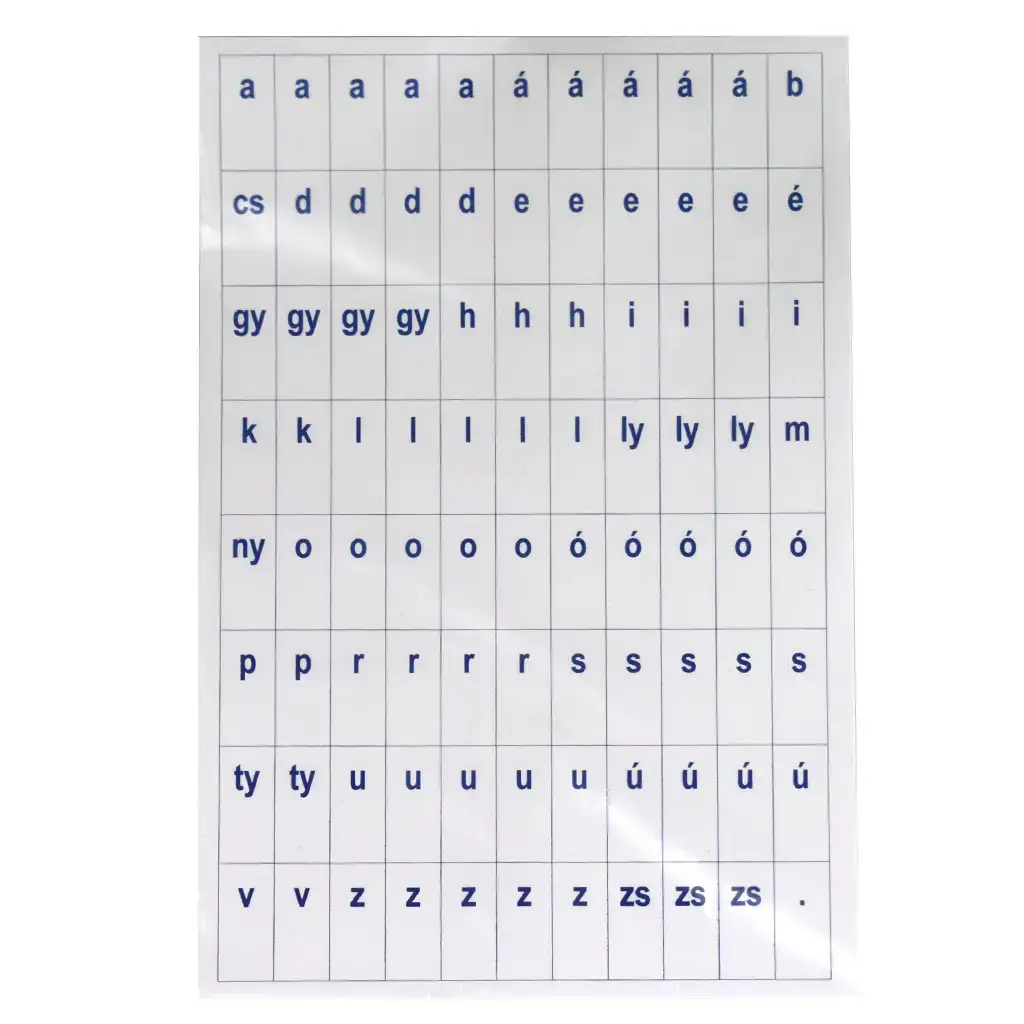 Set di fogli ritagliati a forma di lettere, 2 fogli