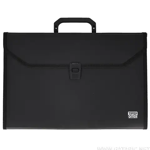 Spirit: Cartella portadocumenti portatile a 12 scomparti formato A4 colore nero - TipTop Office