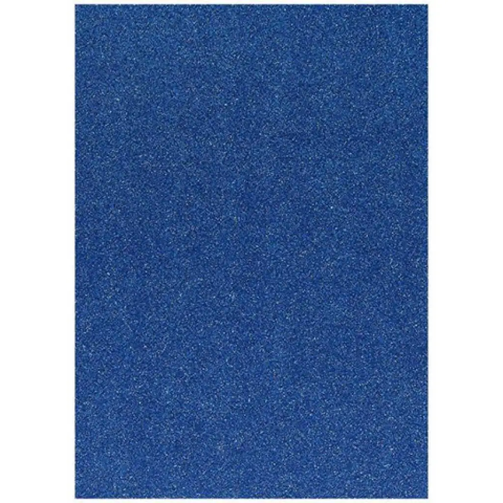 Spirit: Foglio di schiuma decorativa adesiva con glitter, colore blu, formato A4, 1 pezzo