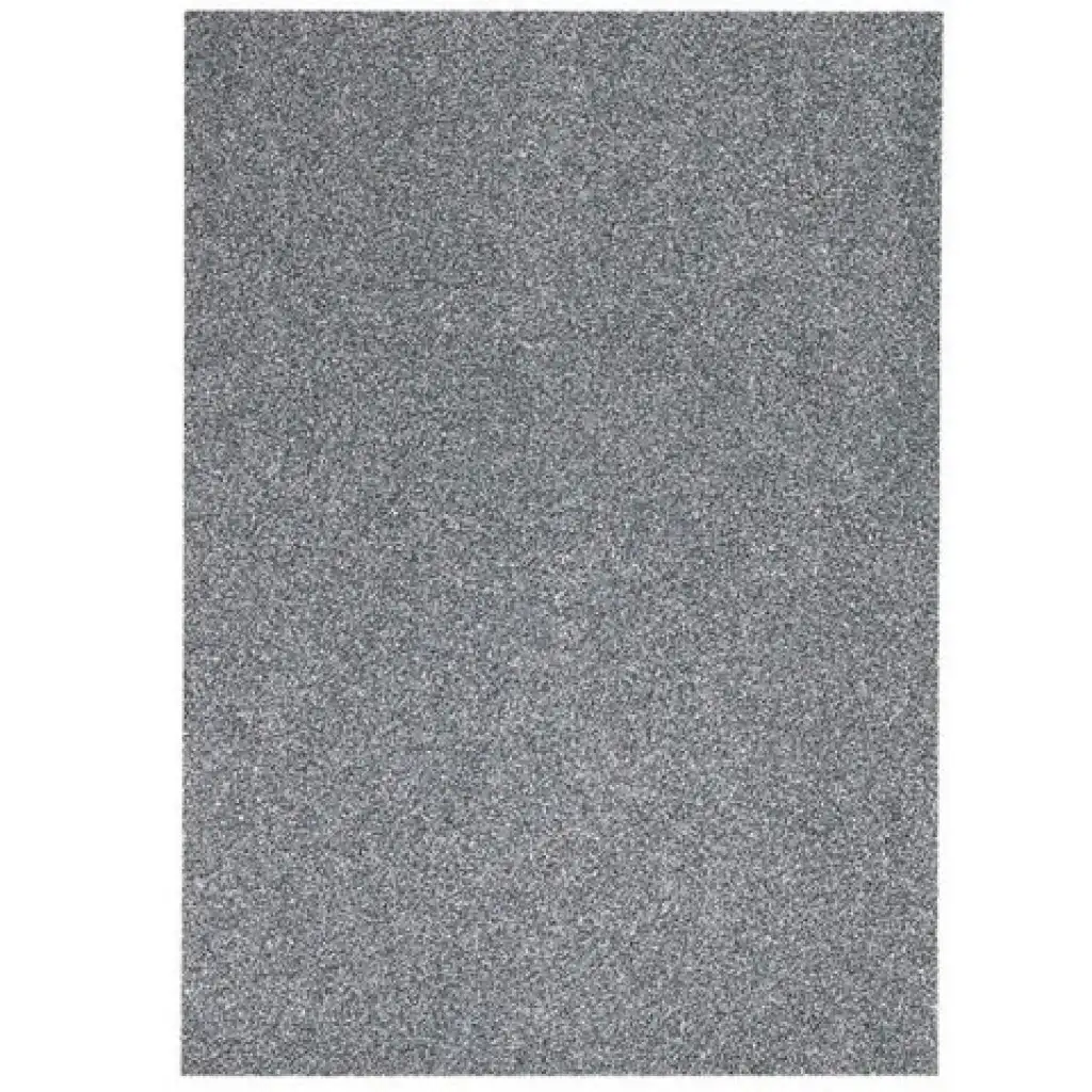 Spirit: Foglio di schiuma decorativa adesiva con glitter, colore grigio scuro, formato A4, 1 pezzo