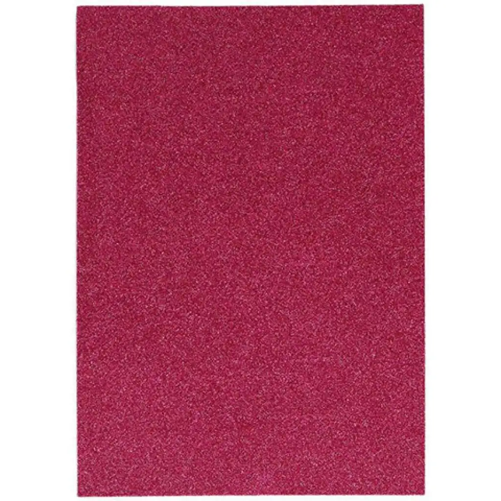 Spirit: Foglio di schiuma decorativa adesiva glitterata colore fucsia A/4 1 pezzo