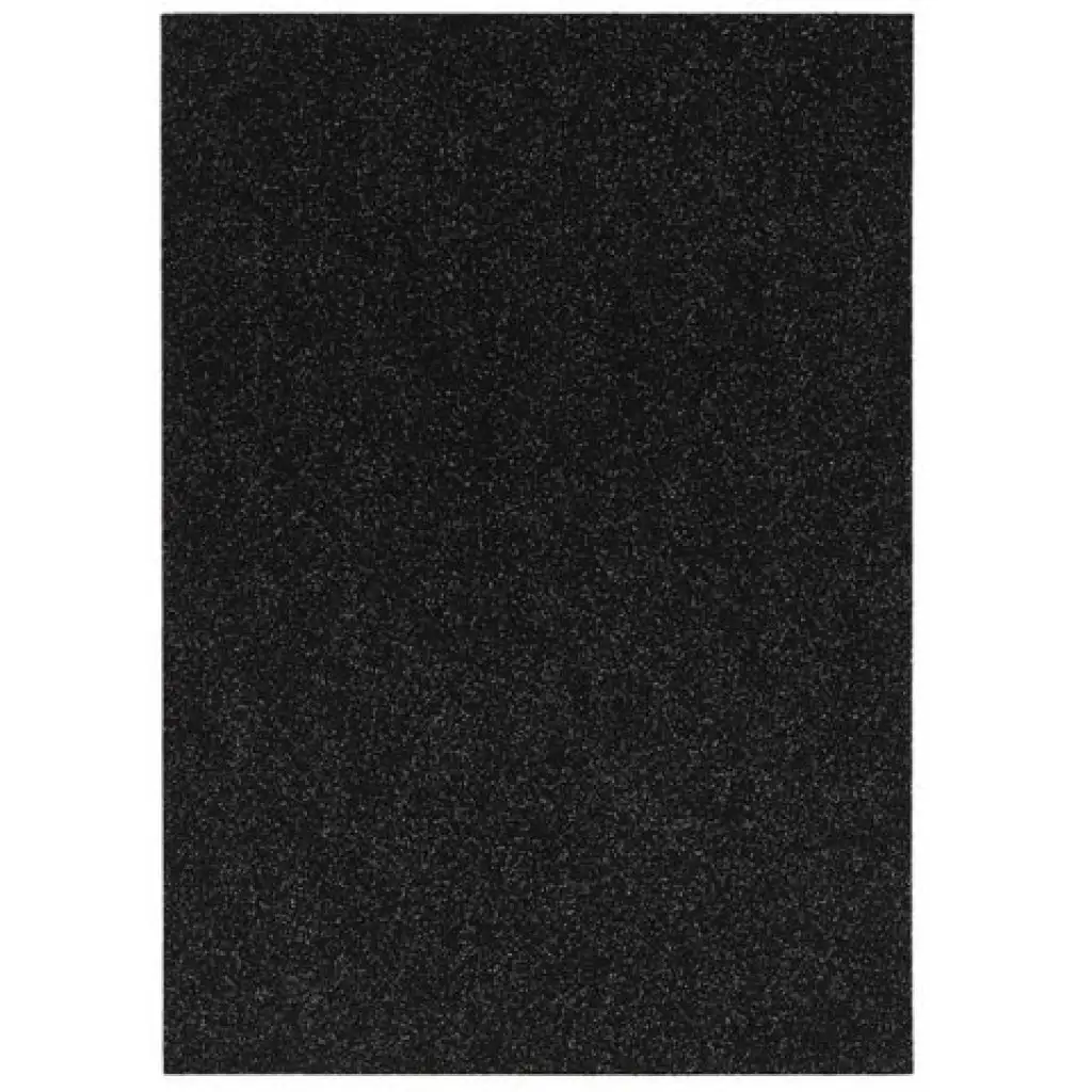Spirit: Foglio di schiuma decorativa adesiva glitterata colore nero A/4 1 pezzo
