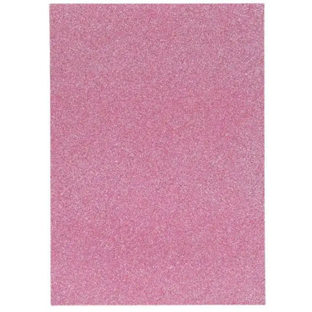 Spirit: Foglio di schiuma decorativa adesiva glitterata colore rosa A/4 1 pezzo