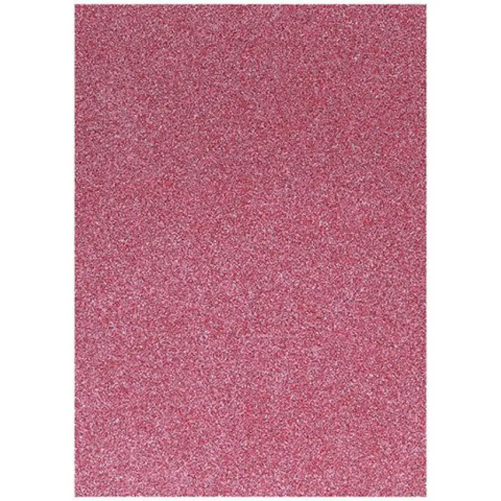 Spirit: Foglio di schiuma decorativa autoadesiva con glitter color malva A/4 1 pezzo