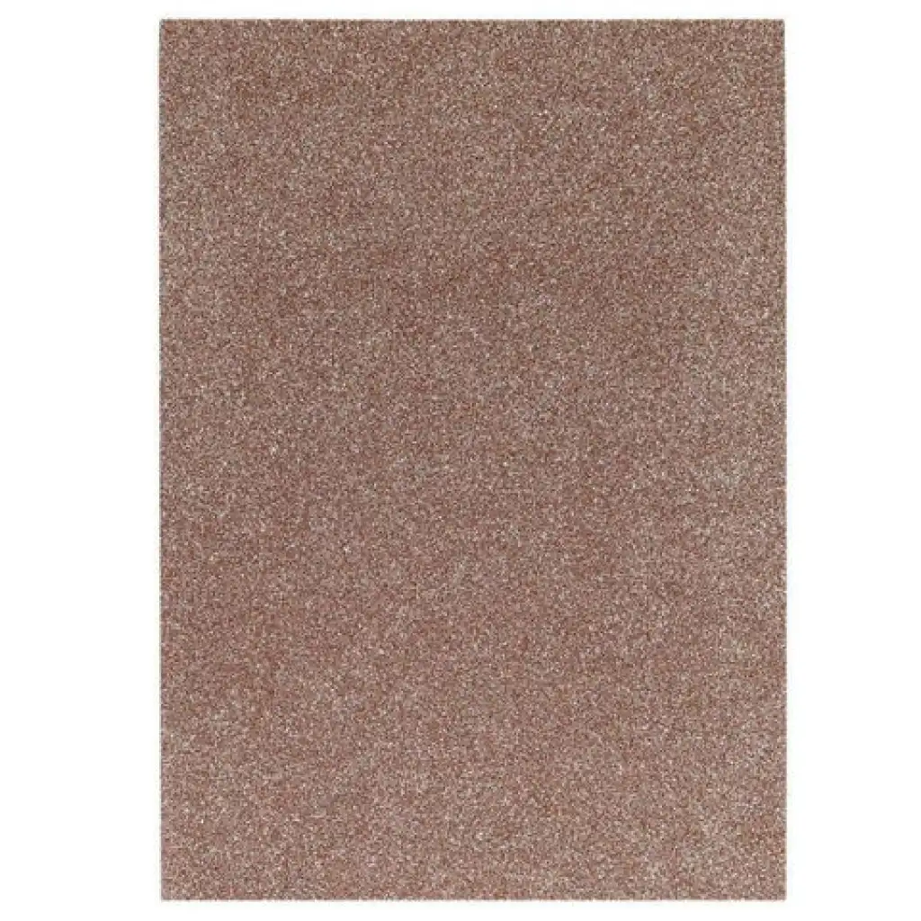 Spirit: Foglio di schiuma decorativa autoadesiva con glitter, colore marrone, formato A4, 1 pezzo