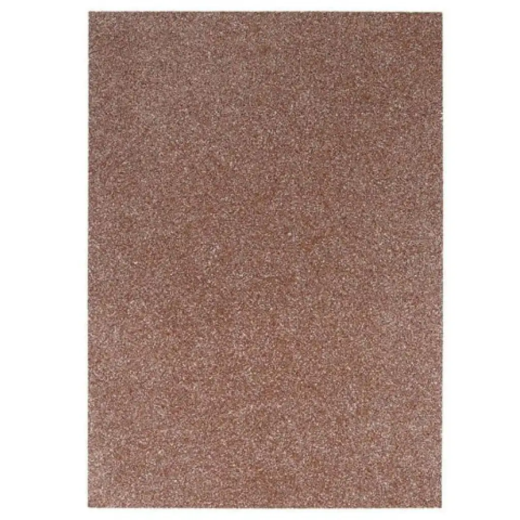 Spirit: Foglio di schiuma decorativa con glitter color marrone chiaro A/4 1 pezzo