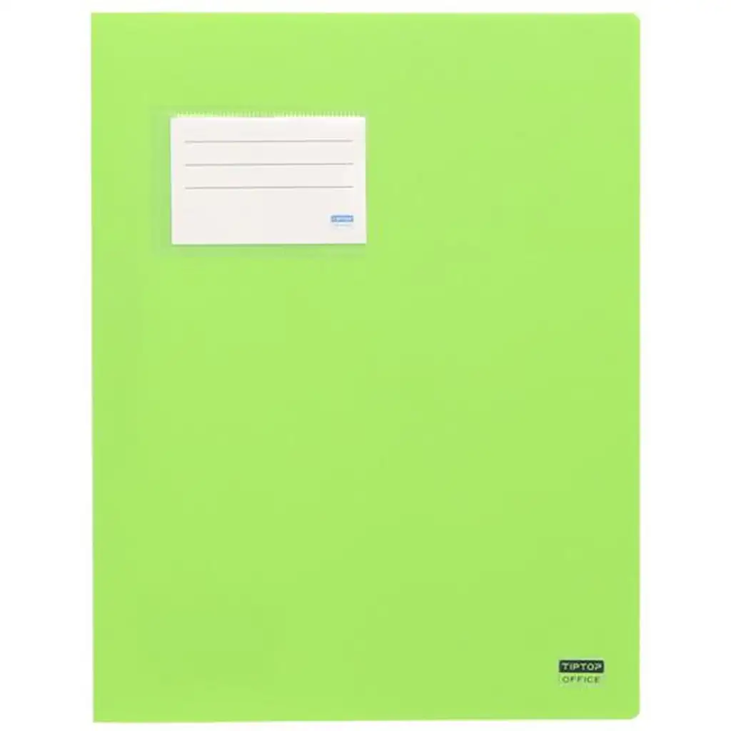 Spirit: Raccoglitore con porta carte, colore verde lime, formato A4