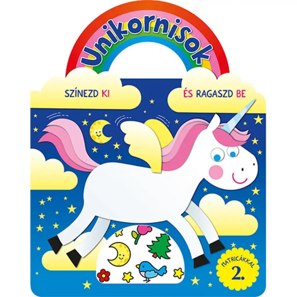 Unicorni - Colora e decora con adesivi 2. quaderno di attività
