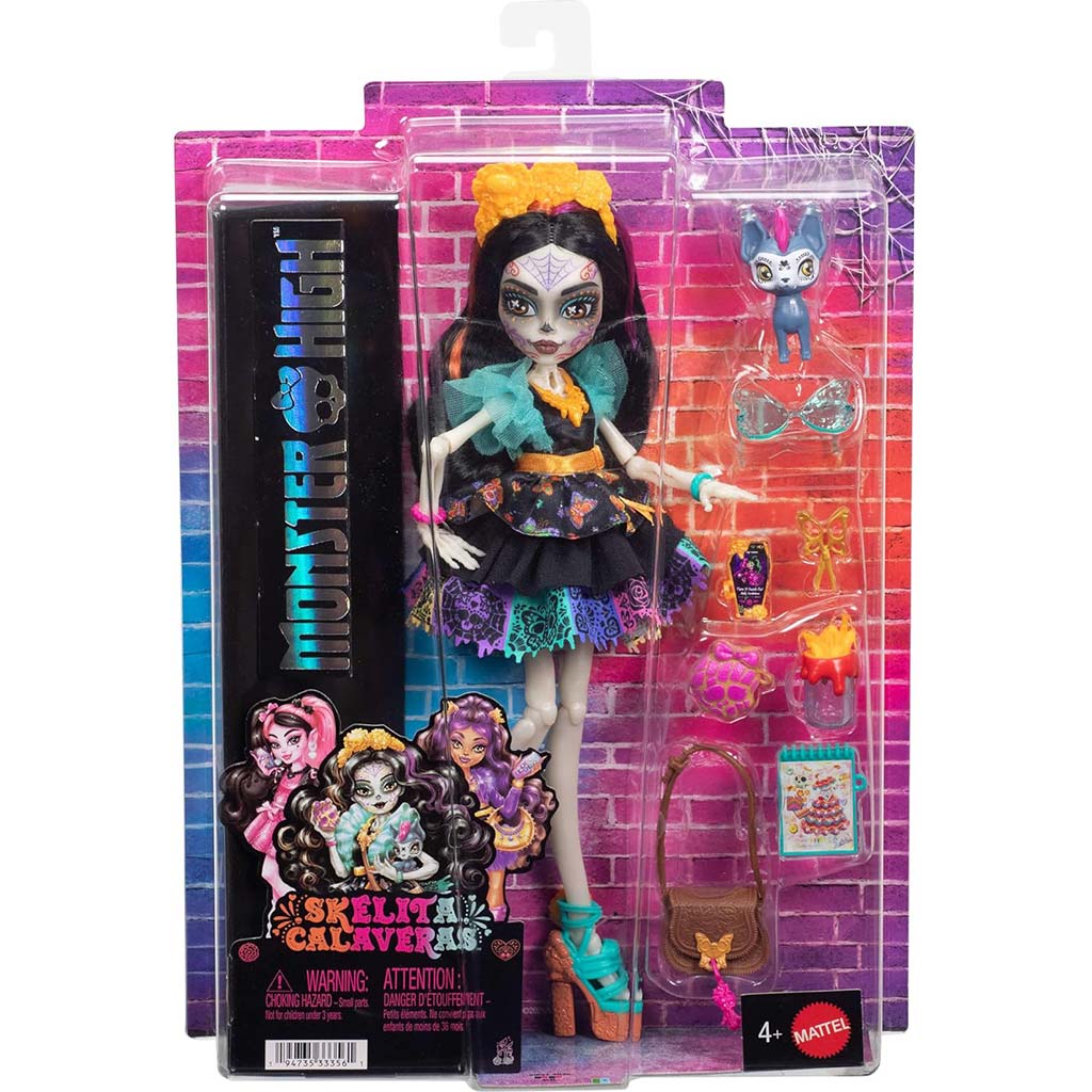 Monster High Skelita Calaveras bambola con accessori - Mattel immagine 1