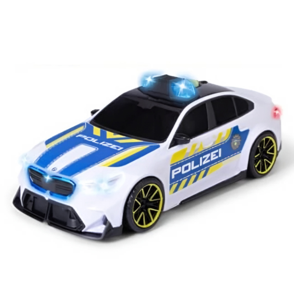 BMW M5 Polizia macchina giocattolo con luci e suoni 25cm - Dickie Toys immagine 2