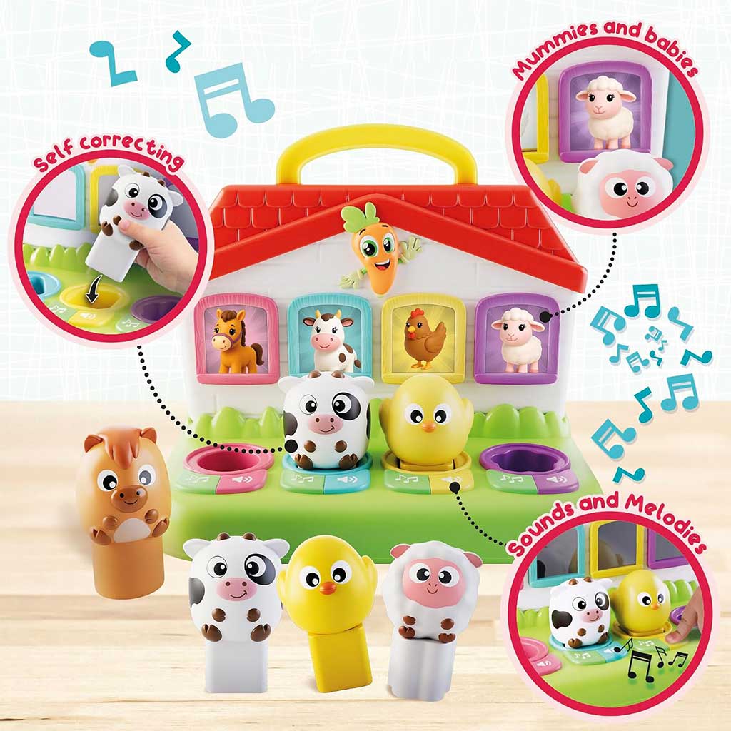 Carotina Baby: Gioco educativo di incastro con animali della fattoria - Lisciani immagine 3