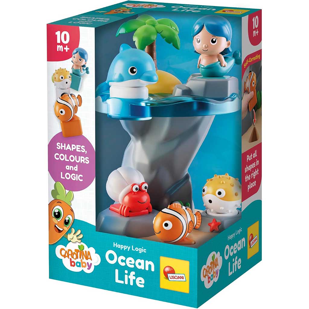 Carotina Baby: Happy Logic Gioco di riconoscimento delle forme vita sottomarina - Lisciani immagine 1
