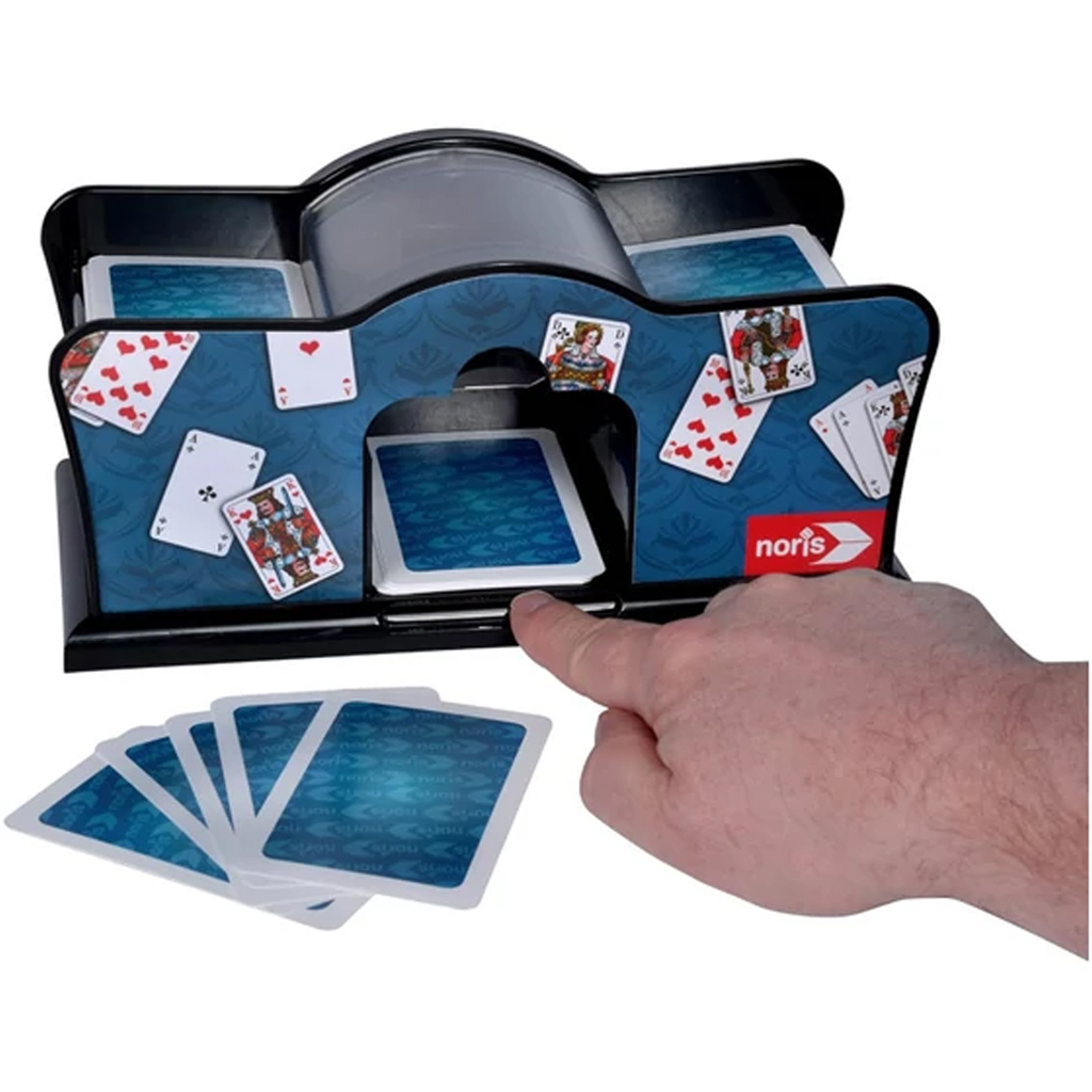 Deluxe Macchina mescolatrice di carte a batteria - Noris immagine 3