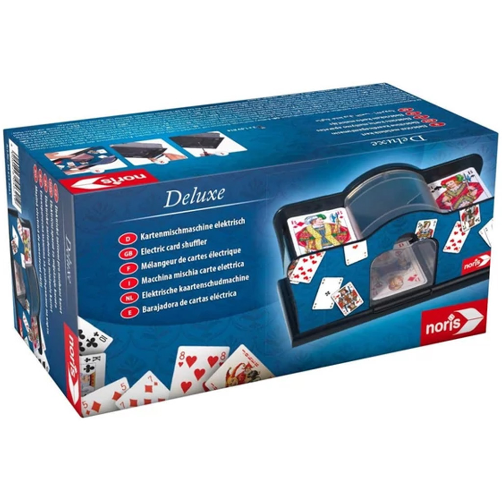 Deluxe Macchina mescolatrice di carte a batteria - Noris immagine 1