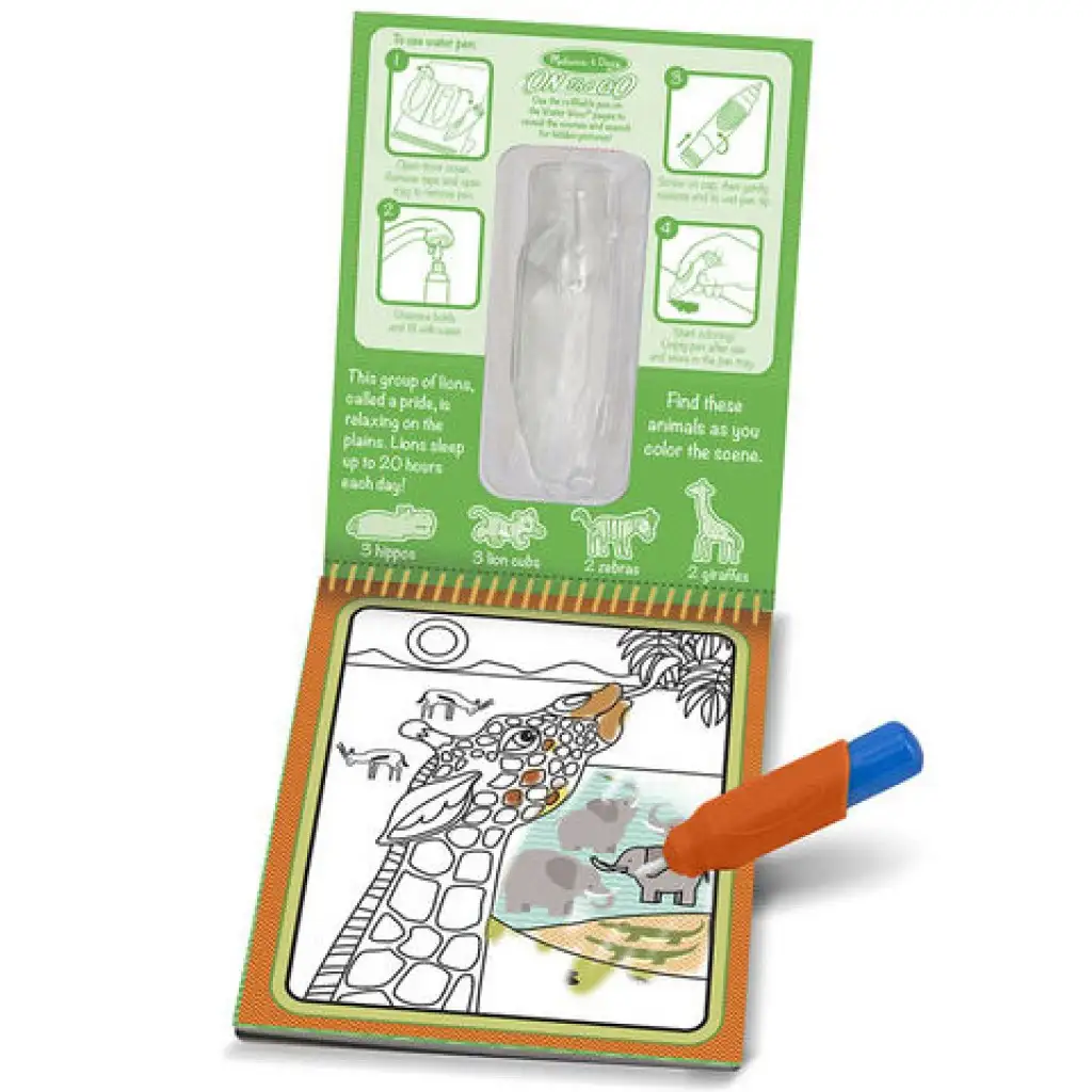 Safari disegno con acqua gioco creativo - Melissa & Doug immagine 2