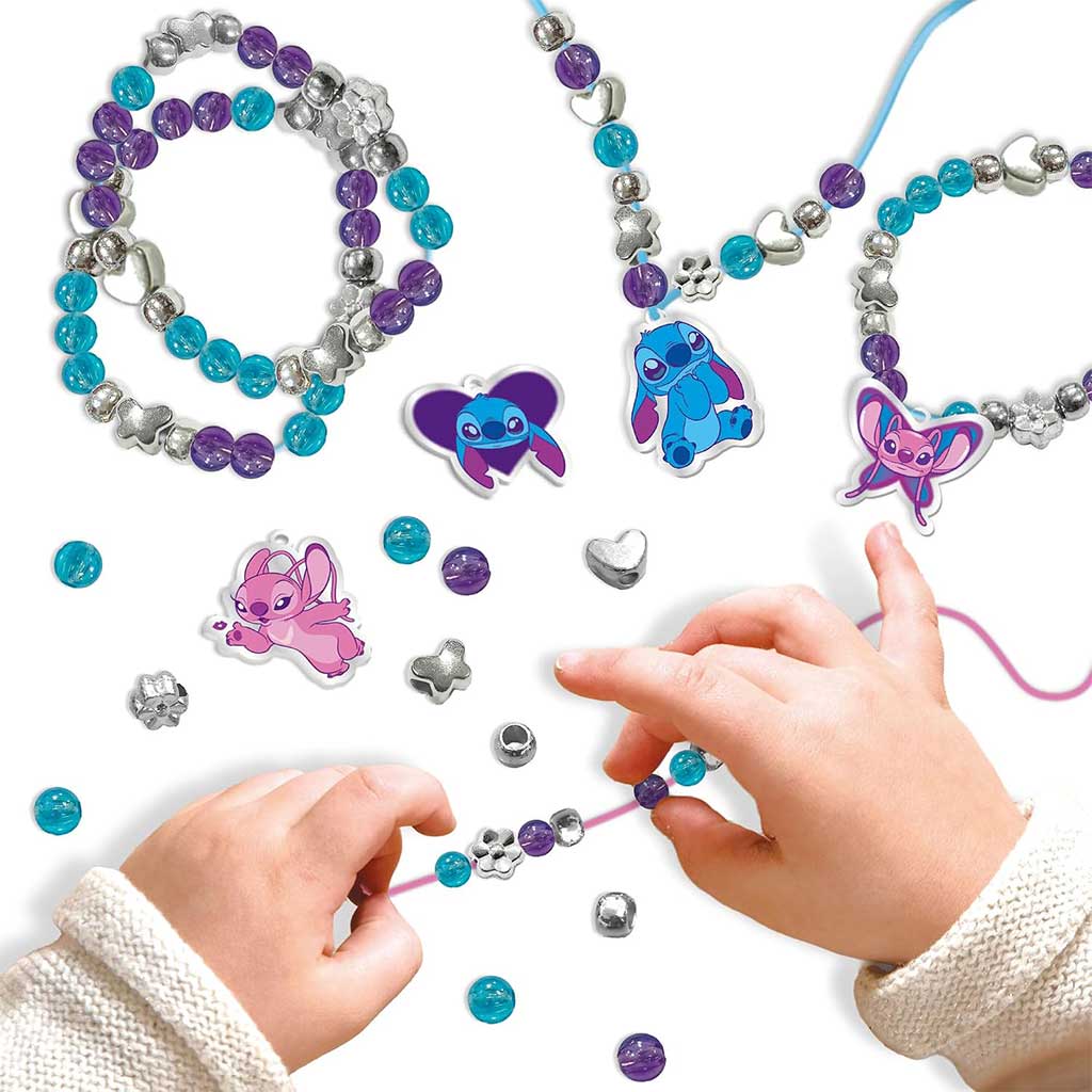 Disney Stitch Scatola di Gioielli con Perline Fatte a Mano - Lisciani immagine 4