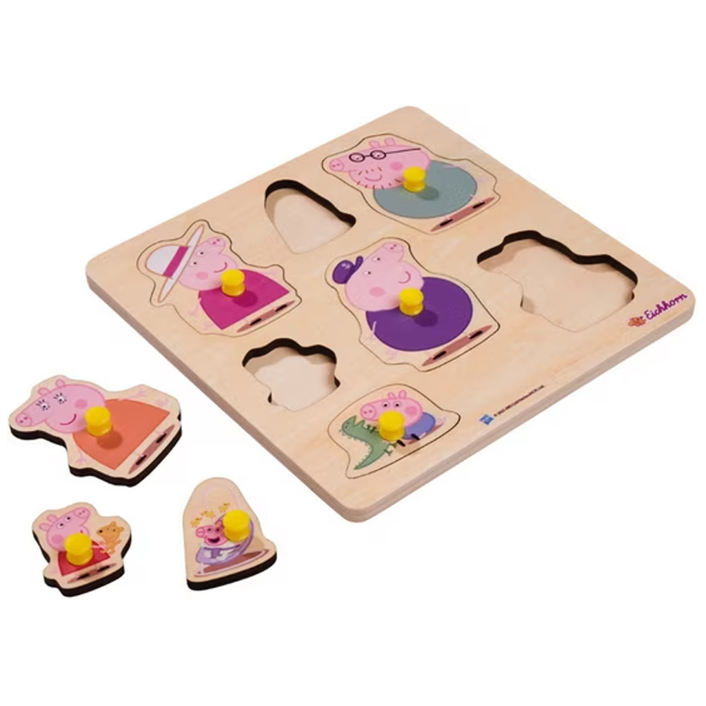 Eichhorn: Puzzle di forme a incastro con manico di Peppa Pig immagine 1
