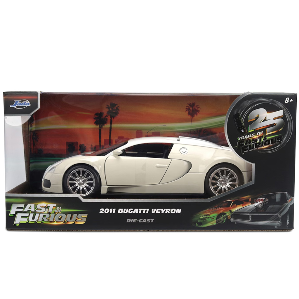 Fast & Furious: modello auto in metallo 1/24 Bugatti Veyron 2011 - Jada Toys immagine 1