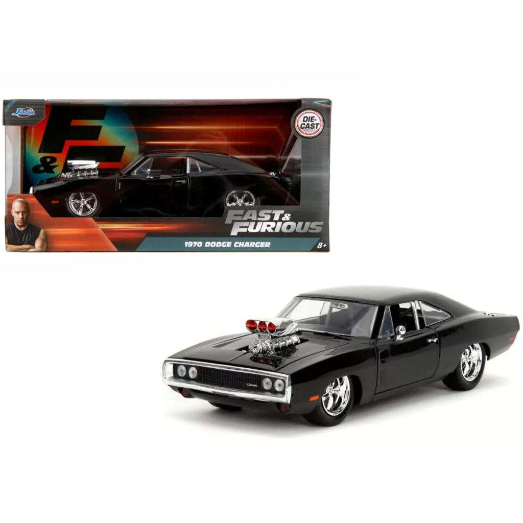 Fast & Furious: Modello auto in metallo 1/24 Dodge Charger 1970 con compressore - Jada Toys immagine 1