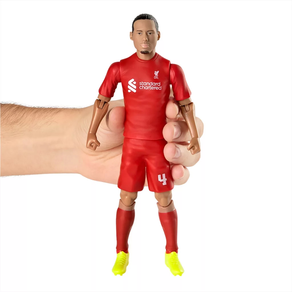 Figura d'azione calciatore, 20 cm - Liverpool, Van Dijk con maglia numero 4 immagine 5