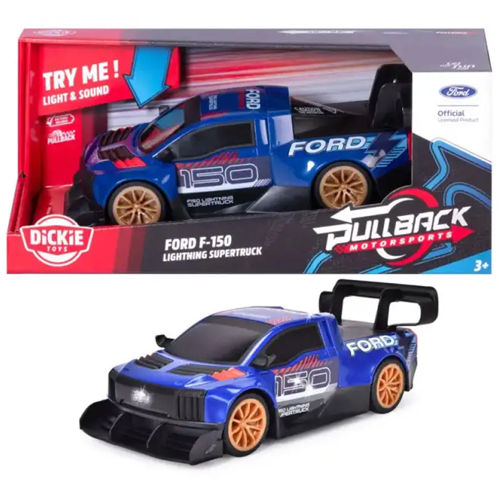 Ford F-150 Lightning Supertruck macchina giocattolo con luce e suono - Dickie Toys immagine 1