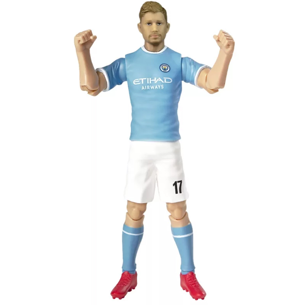 Giocatore d'azione, 20 cm - Manchester City, con maglia numero 17 di De Bruyne immagine 5
