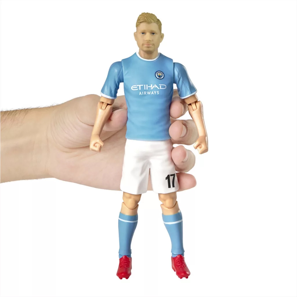 Giocatore d'azione, 20 cm - Manchester City, con maglia numero 17 di De Bruyne immagine 6