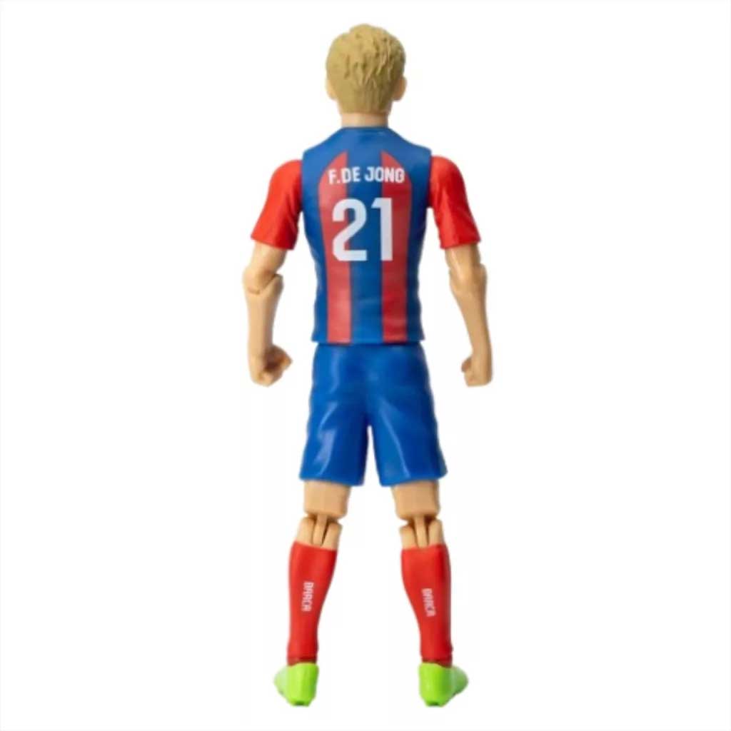Giocatore di calcio azione figura, 20 cm - Barcelona, F. De Jong con maglia numero 21 immagine 3