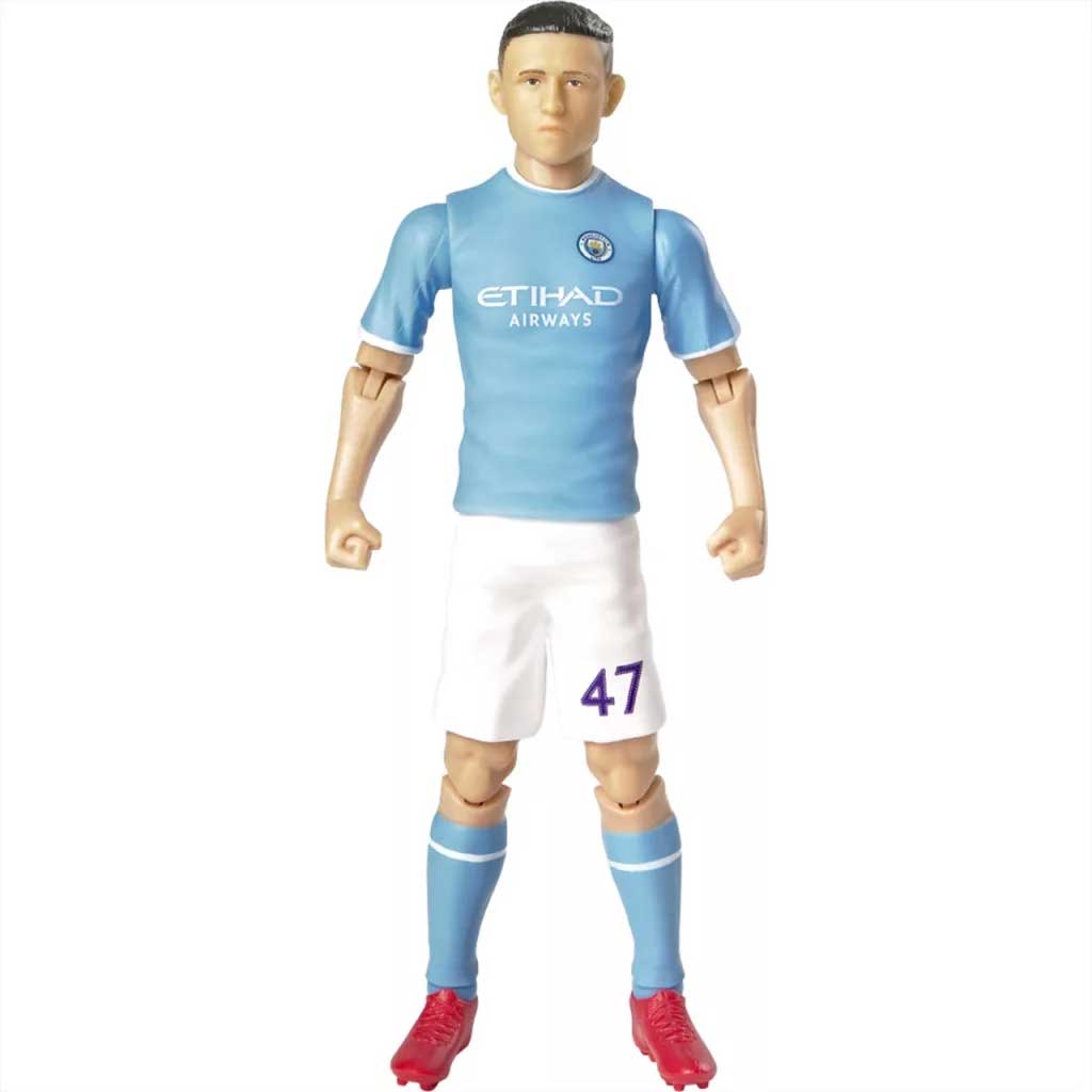 Giocatore di calcio azione figura, 20 cm - Manchester City, Foden con maglia numero 47 immagine 2