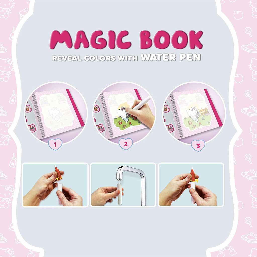 Hello Kitty Libro Magico da Disegnare con Acqua - Lisciani immagine 3