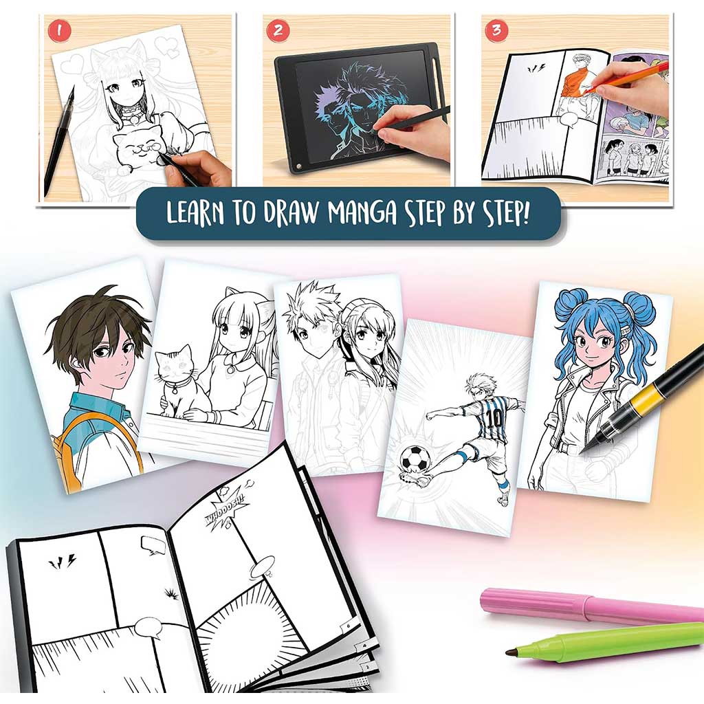 Kids Art: Manga Academy libro da colorare creativo - Lisciani immagine 3