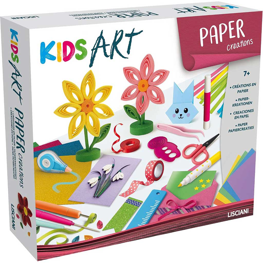 Kids Art: Set creativo di opere d'arte in carta colorata - Lisciani immagine 1