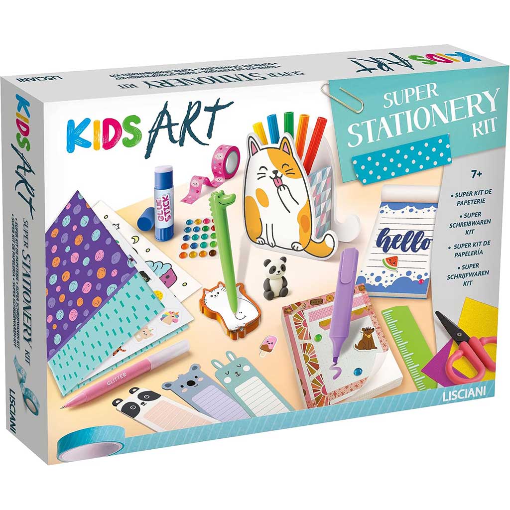 Kids Art: Super Stationery Kit set di giochi creativo - Lisciani immagine 1