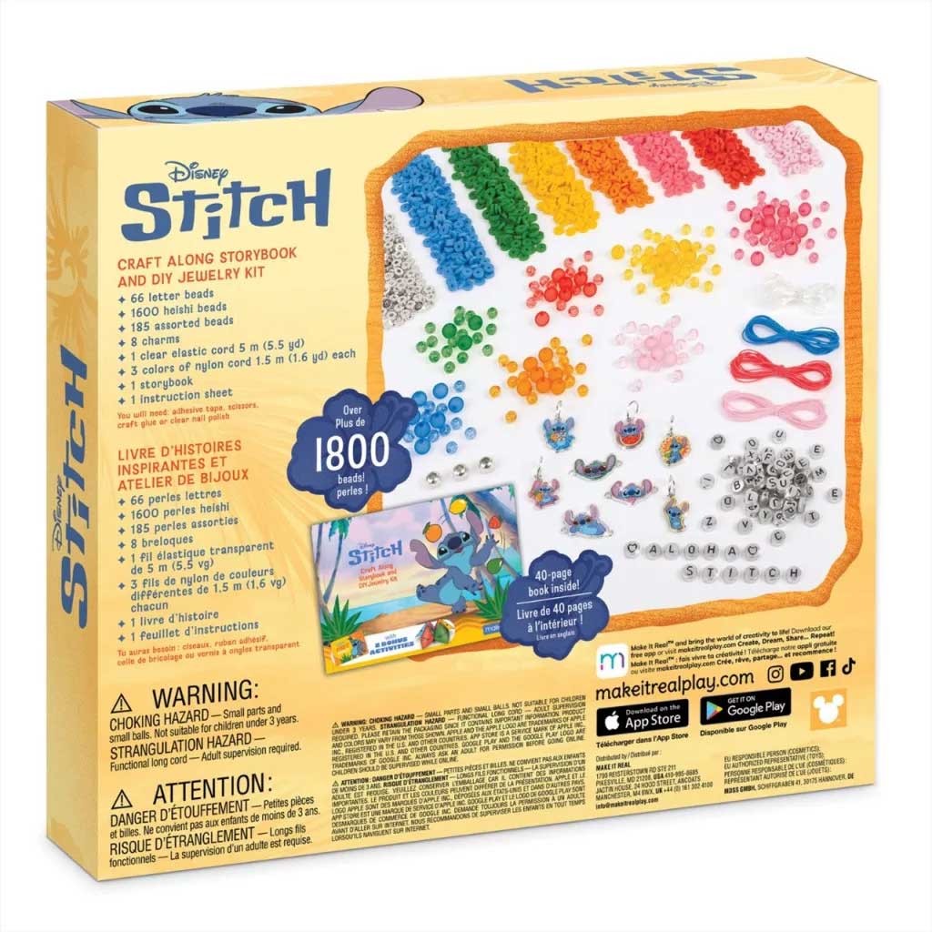 Make it Real: Stitch set per la creazione di braccialetti con libro di fiabe immagine 2