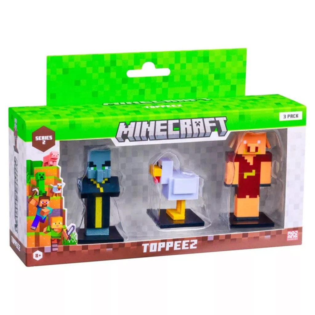 Minecraft 3D Toppeez serie 2 set di figure da 3 pezzi assortiti - 1 pezzo immagine 2