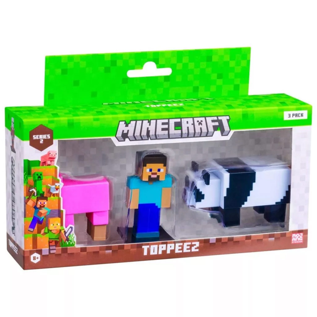 Minecraft 3D Toppeez serie 2 set di figure da 3 pezzi assortiti - 1 pezzo immagine 1