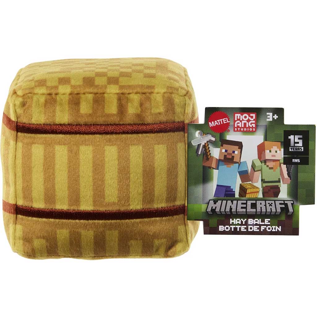 Minecraft Blocks peluche figura - Fieno figura - Mattel immagine 1