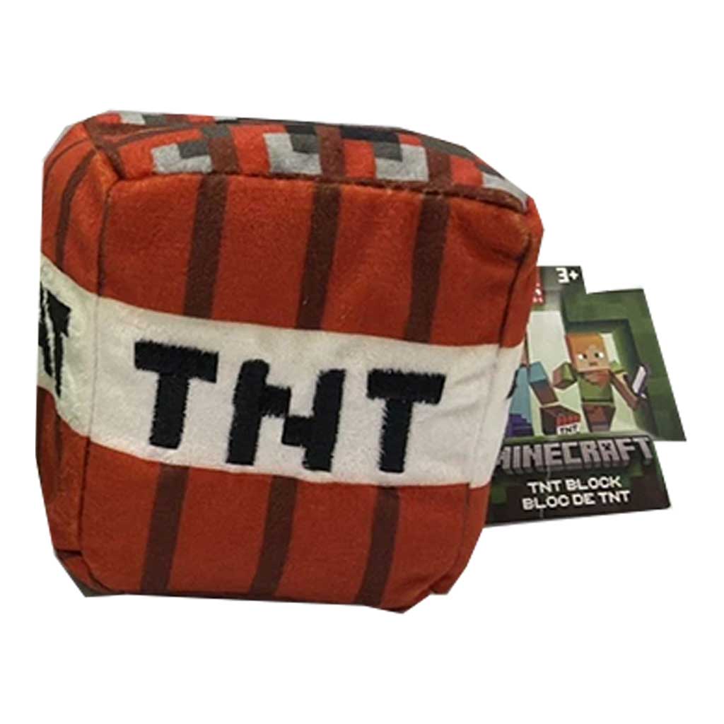 Minecraft Blocks peluche figura - figura TNT Block - Mattel immagine 1