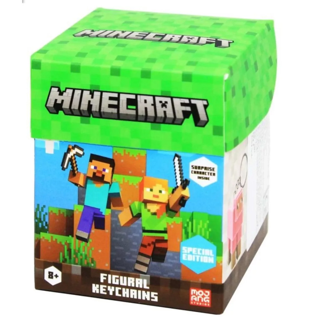 Minecraft figura sorpresa portachiavi, 13 cm, 2. serie - 1 pz immagine 1