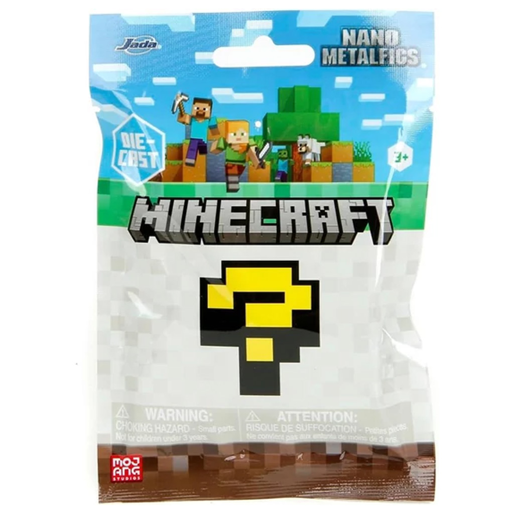 Minecraft: Nano Metalfigs figura metallica sorpresa, assortita, 1 pz - Jada Toys immagine 3