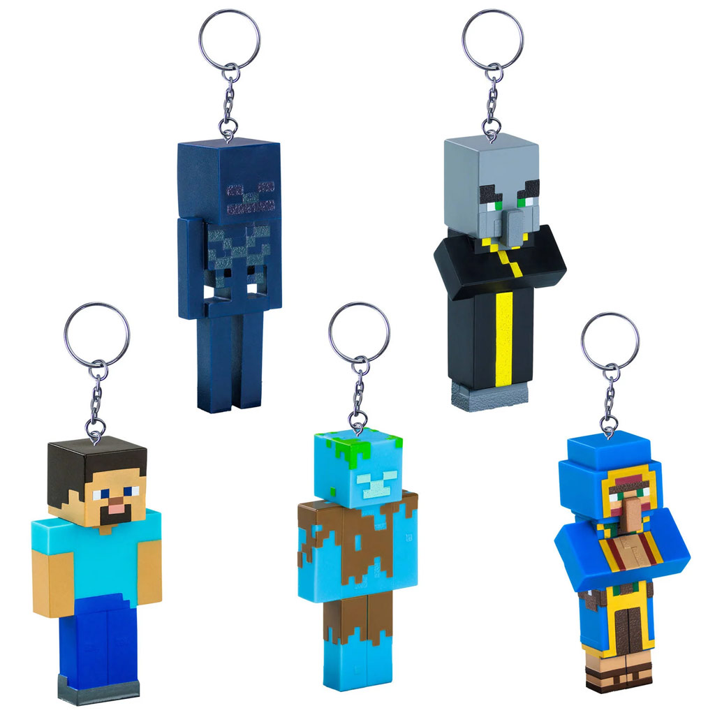 Minecraft portachiavi figura sorpresa assortita - 1pz immagine 5