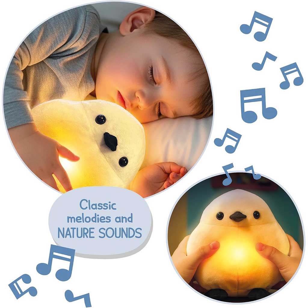 Montessori Baby Snow Fairy LED musicale peluche uccellino - Lisciani immagine 3
